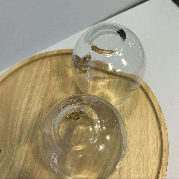 Rachel Zoe Bumble Bee Stemless Wine Glasses Tumblers Set Of 2 - Picture 5 of 6